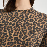 Felpa donna girocollo leopardata 11155 MTL59LEOPARD ANINE BING 