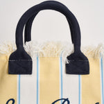 Borsa donna colette a righe gialla e bianca COLETTE 02600L MC2 SAINT BARTH 
