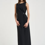 Abito donna midi nero AB000069D 128859300 HERNO 