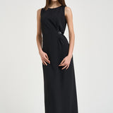 Abito donna midi nero AB000069D 128859300 HERNO 