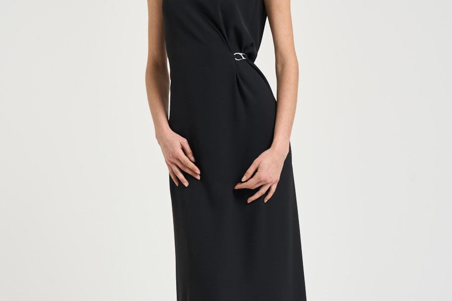 Abito donna midi nero AB000069D 128859300 HERNO 
