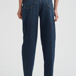 Jeans donna Bessie carrot fit in denim scuro DP784 DFE311800 DONDUP 
