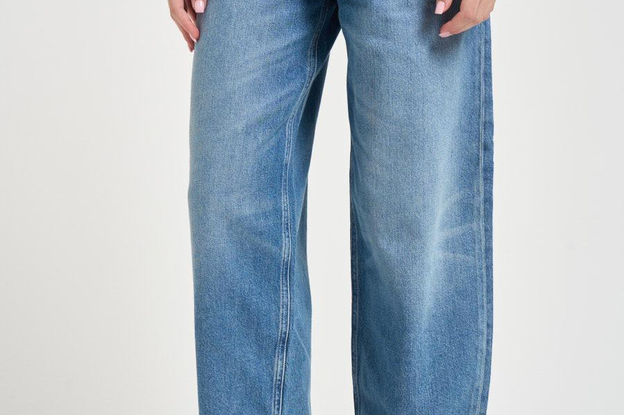 Jeans donna gamba dritta in denim blu 103857A341 ESTELLEPJF PINKO 