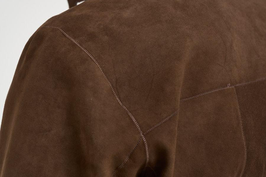 Giubbotto uomo in suede marrone RIVERSIDE SUEDE126 THE JACK LEATHERS 