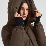Piumino donna Laminar corto verde militare PI002045D 7400 HERNO 