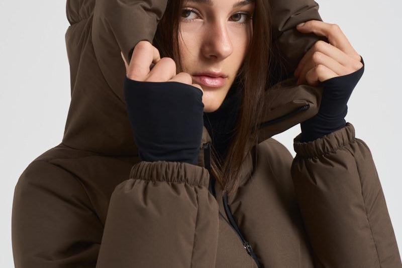 Piumino donna Laminar corto verde militare PI002045D 7400 HERNO 