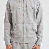 Felpa uomo con cappuccio grigia 710813297 002 RALPH LAUREN 