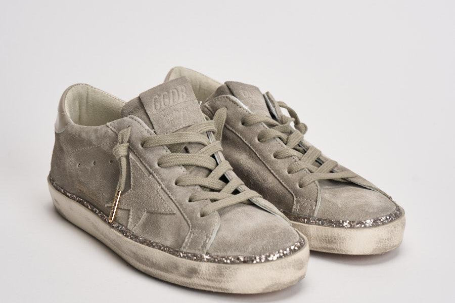 Sneakers donna Super-Star in suede grigio GWF00857 F00805915864 GOLDEN GOOSE 