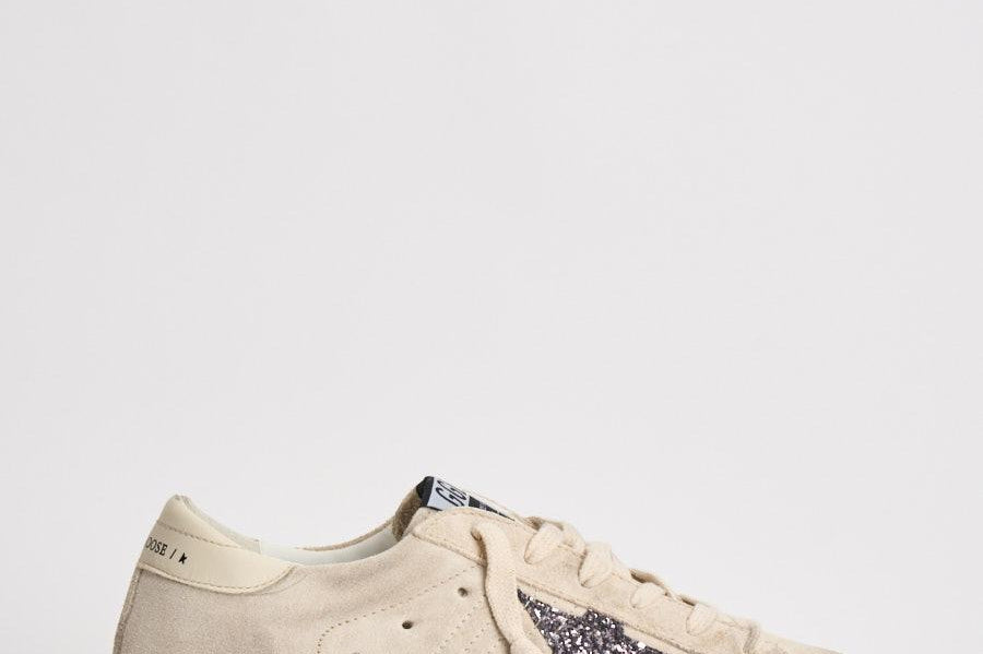 Sneakers donna Super-Star in suede panna GWF00101 F00720215751 GOLDEN GOOSE 