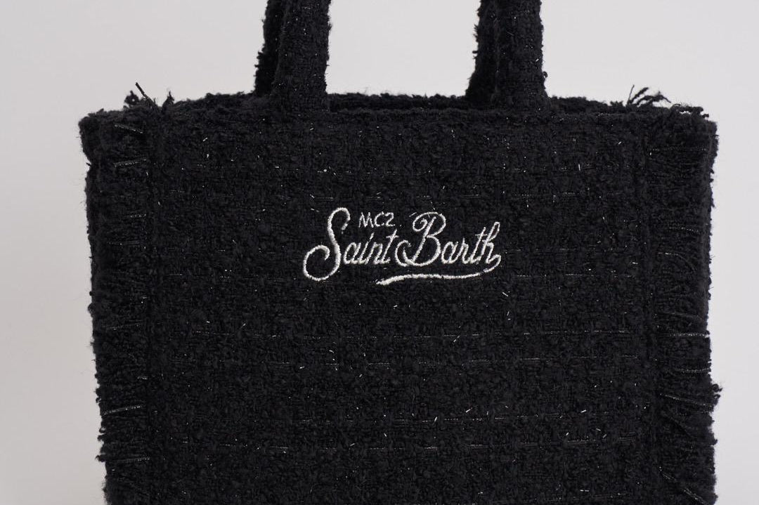 Borsa donna Vanity Tweed mini in lana nero VANITYMNTWEED 00 MC2 SAINT BARTH 