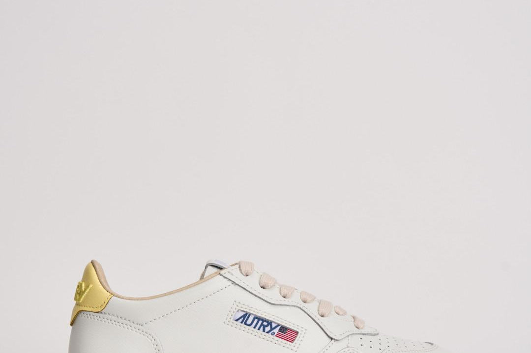 Sneakers donna Medalist Low ianca e gialla AULW DL02 AUTRY 