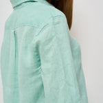 Camicia donna in lino verde acqua 211970730 013 RALPH LAUREN 