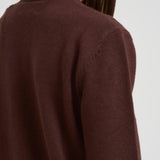 Maglia donna girocollo marrone NEWQUEEN ASKYCLUB18 MC2 SAINT BARTH 