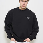 Felpa uomo girocollo nera OCM41115 BLACK001 REPRESENT 