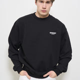 Felpa uomo girocollo nera OCM41115 BLACK001 REPRESENT 