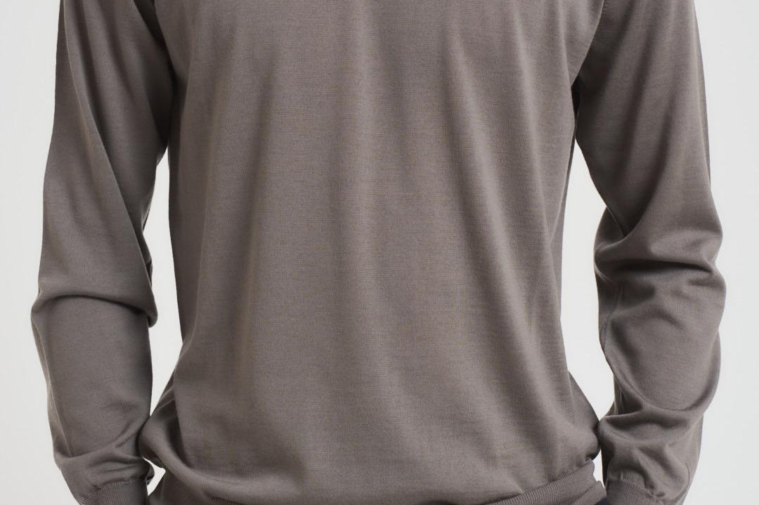 Maglia uomo girocollo tortora GC1ML RM16R920 FILIPPO DE LAURENTIS 