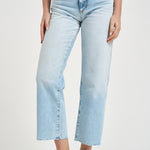 Jeans donna gamba dritta in denim chiaro JILL 8799SKYBLUE ICON DENIM 