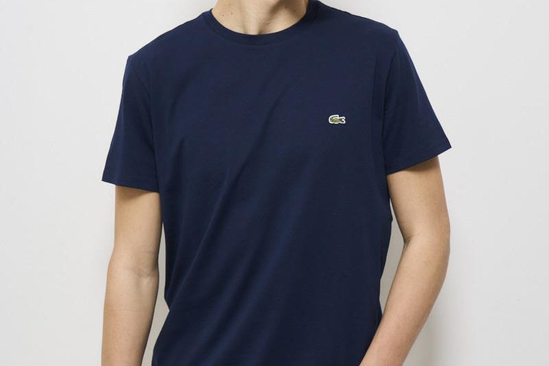 T-shirt uomo girocollo blu TH6709 166 LACOSTE 