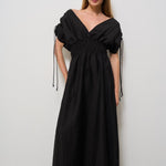 Abito donna lungo nero AD2613O 2002 ALPHA STUDIO 