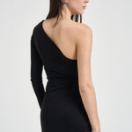 Abito donna lungo cut out nero ABR25 110 ELISABETTA FRANCHI 