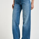 Jeans donna Rerun in denim blu 12488 1230HUF MOTHER 