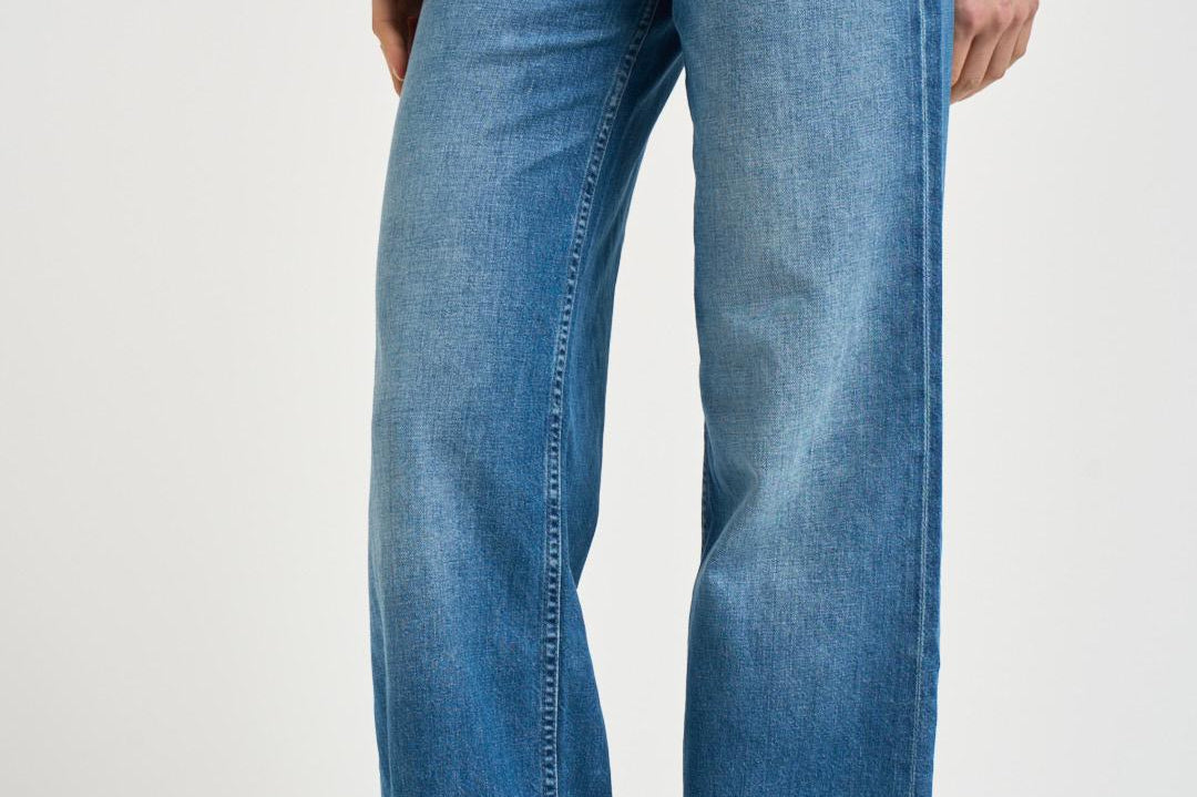 Jeans donna Rerun in denim blu 12488 1230HUF MOTHER 