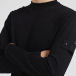 Maglia uomo girocollo nera 5100074 S00FCV0029 STONE ISLAND 