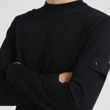 Maglia uomo girocollo nera 5100074 S00FCV0029 STONE ISLAND 
