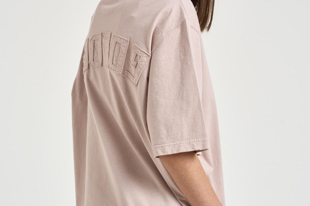 T-shirt donna girocollo rosa GUP01873D P00157625235 GOLDEN GOOSE 