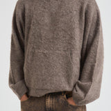 Felpa in maglia uomo tortora MLM100154 NERO17 REPRESENT 