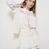 Blusa donna bianca Valmira HT0581FA C1J14E20WH MARANT ETOILE 