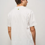 T-shirt uomo girocollo bianca ATH084 002 BARROW 