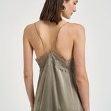 Abito donna lungo verde oliva BAILAR OLIVEGREEN IRO 