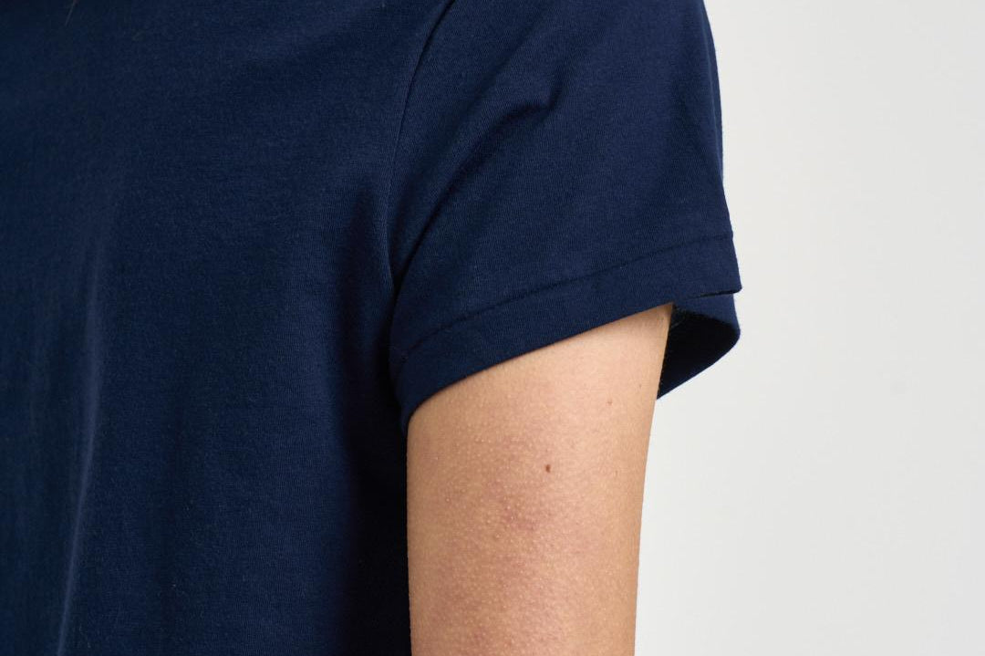 T-shirt donna girocollo blu notte 211B14605 031 RALPH LAUREN 
