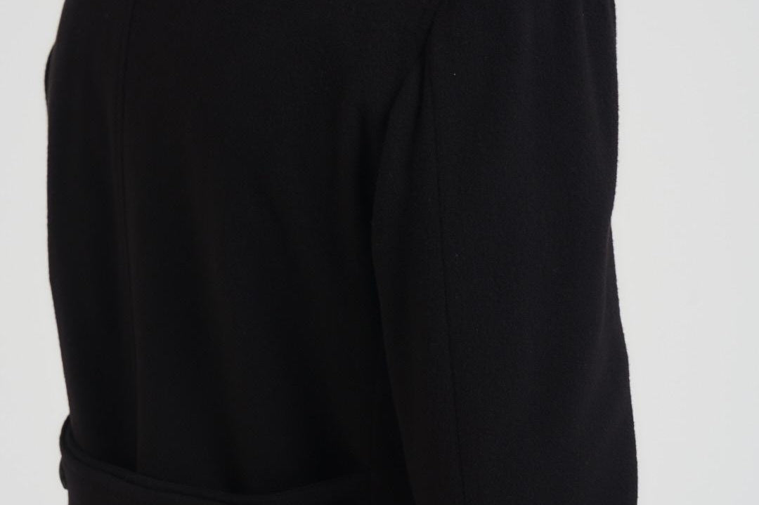 Cappotto uomo doppiopetto nero ARDEN 350001N5051 TAGLIATORE 