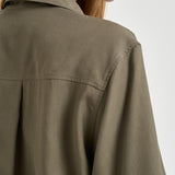 Blusa donna maniche a tre quarti verde militare TYC01 OLIVA NINE IN THE MORNING 