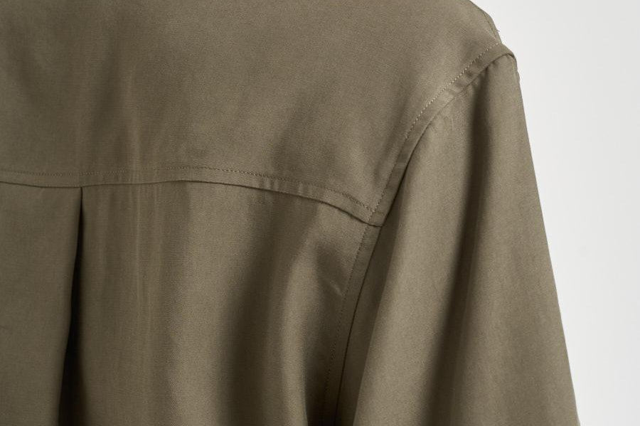 Blusa donna maniche a tre quarti verde militare TYC01 OLIVA NINE IN THE MORNING 