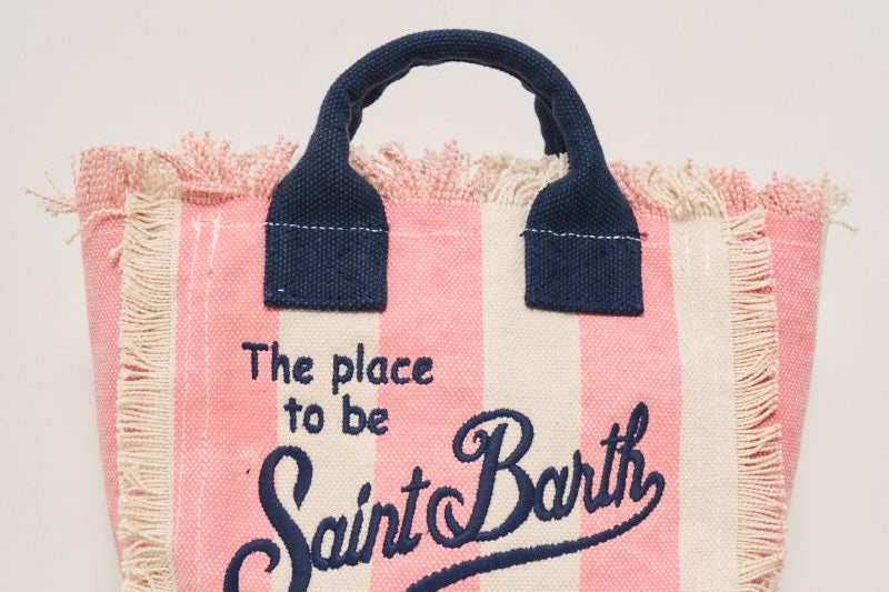 Borsa donna Vanity Mini a righe rosa VANITYMINI 03301H MC2 SAINT BARTH 