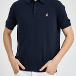 Polo uomo in maglia blu 710980682 001 RALPH LAUREN 