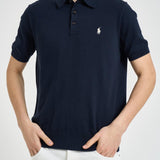 Polo uomo in maglia blu 710980682 001 RALPH LAUREN 