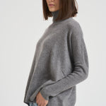 Dolcevita donna in cashmere grigio CLARA DARKHEATHERWAY ABSOLUT CASHMERE. 