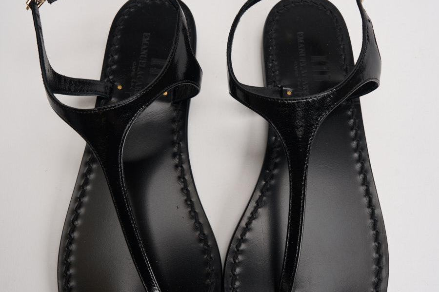 Sandalo donna infradito nero K5867 NERO EMANUELA CARUSO CAPRI 