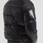 Piumino uomo in nylon lucido nero HUY015 0009 PYRENEX 