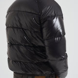 Piumino uomo in nylon lucido nero HUY015 0009 PYRENEX 