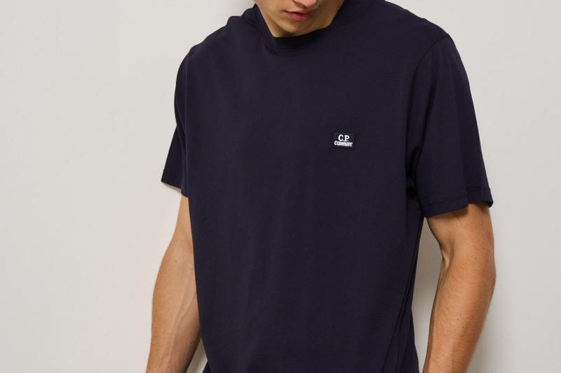 T-shirt uomo girocollo blu TS031A 888 CP COMPANY 