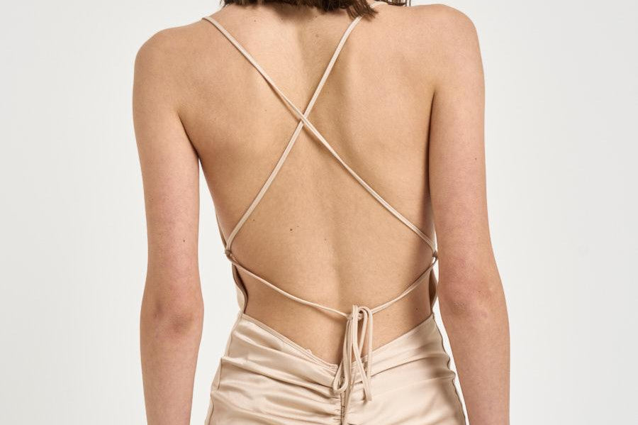 Abito donna lungo beige 16196 BEIGE ACTUALEE 