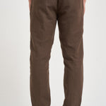 Pantalone uomo in lino marrone PG26 82 PERFECTION 
