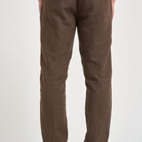 Pantalone uomo in lino marrone PG26 82 PERFECTION 