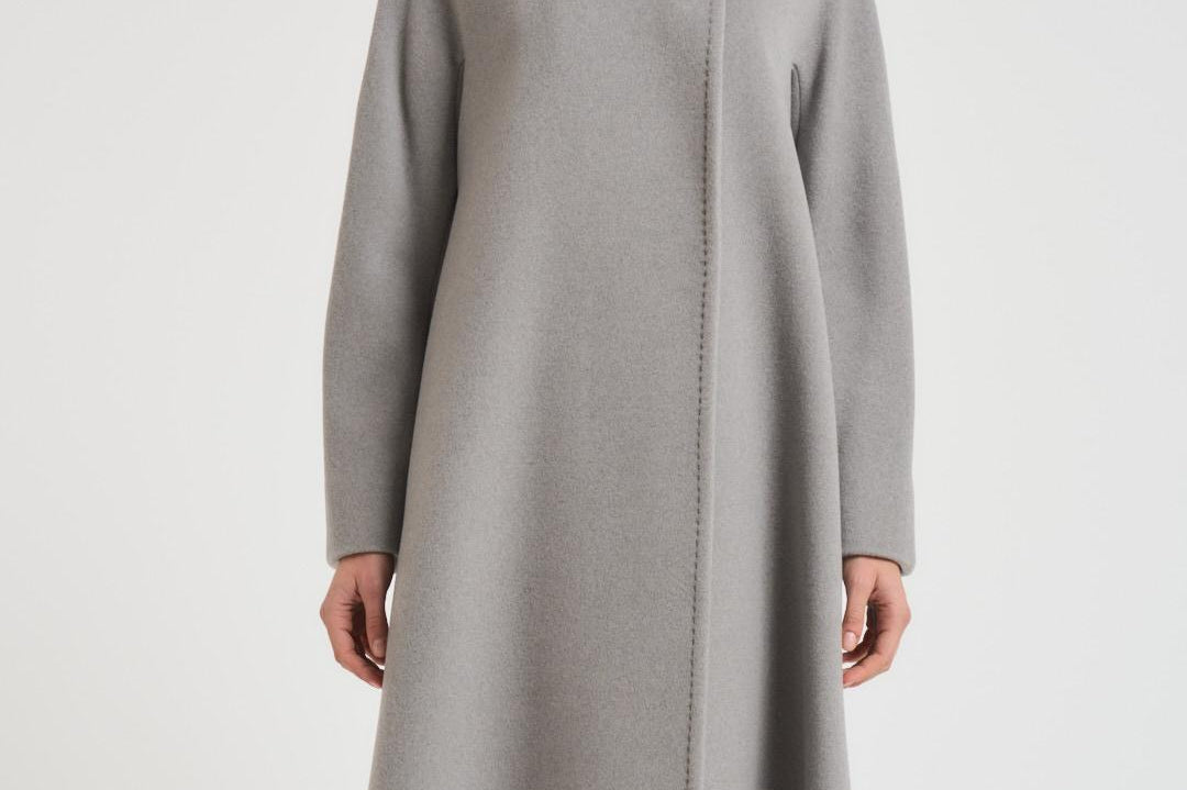 Cappotto donna lungo Tenzone grigio TENZONE 032 MAX MARA STUDIO 