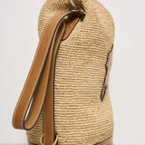 Borsa donna a secchiello in rafia 428955892 001 RALPH LAUREN 